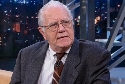 Dr. Luiz Celso Mattosinho França em Registro histórico de participação televisiva no Programa do Jô.